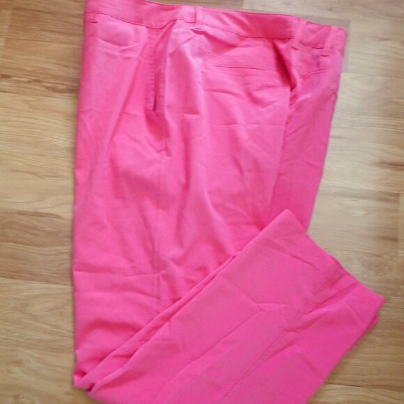 Short Par 4 Pink SM1400 Active Stretch Golf Performance Pants 36 x 30 - NWOT - Picture 1 of 5